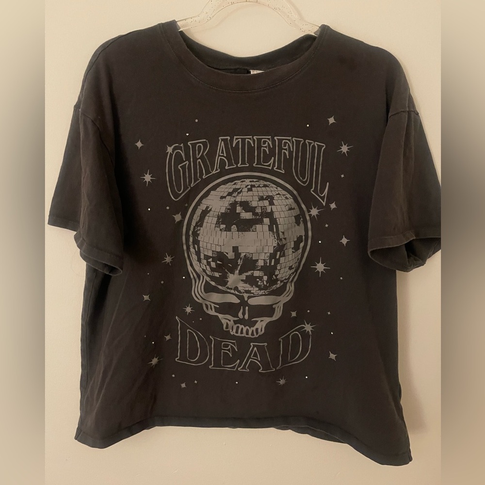 H&M Black Grateful Dead Short Sleeve Tee